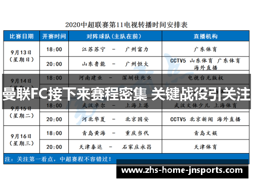 曼联FC接下来赛程密集 关键战役引关注